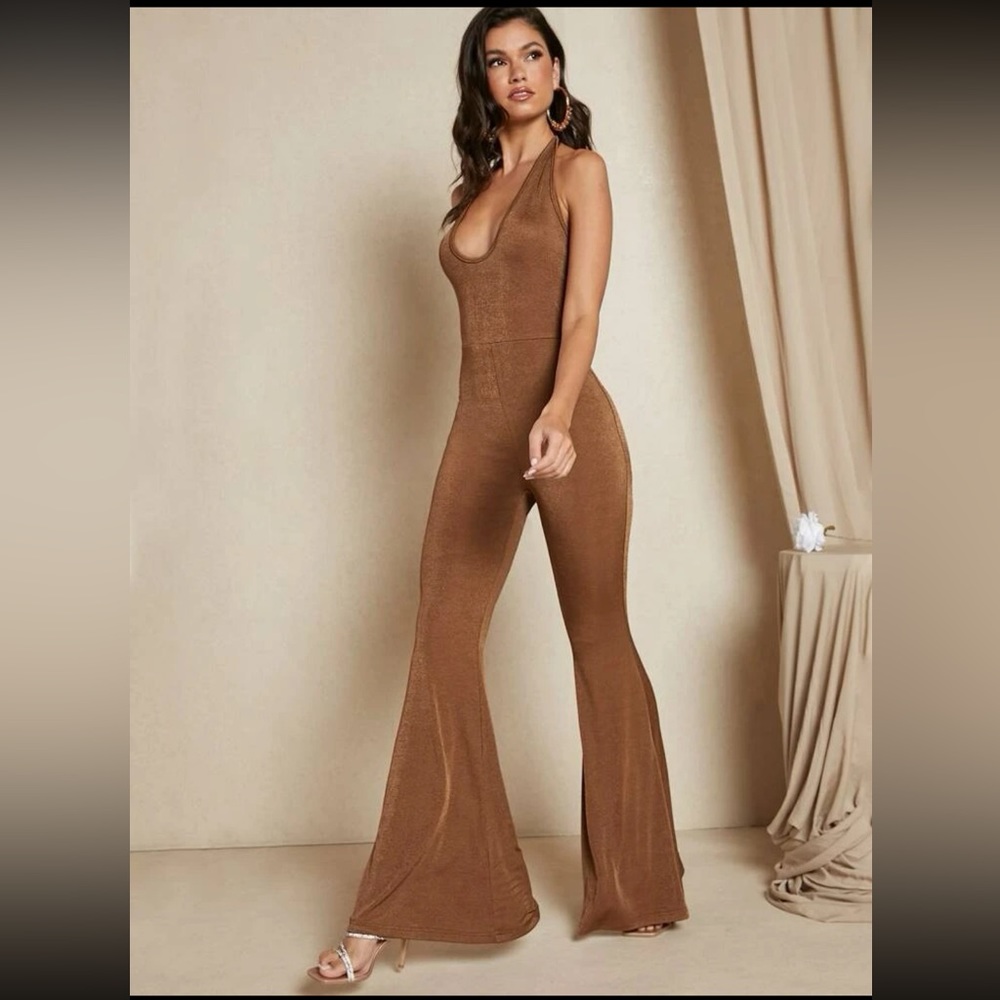 Never worn sexy gold/brown shimmery bodysuit.